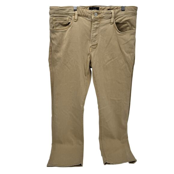 34 Heritage Jeans Mens 34 (35x29 ACTUAL) Courage Mid Rise Light Tan Denim HEMMED - Picture 2 of 12